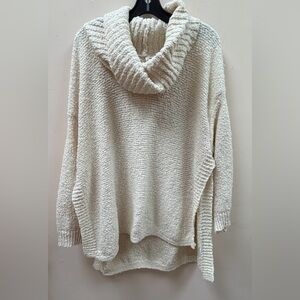 Allie Rose Cozy Cream Cowl Neck Sweater